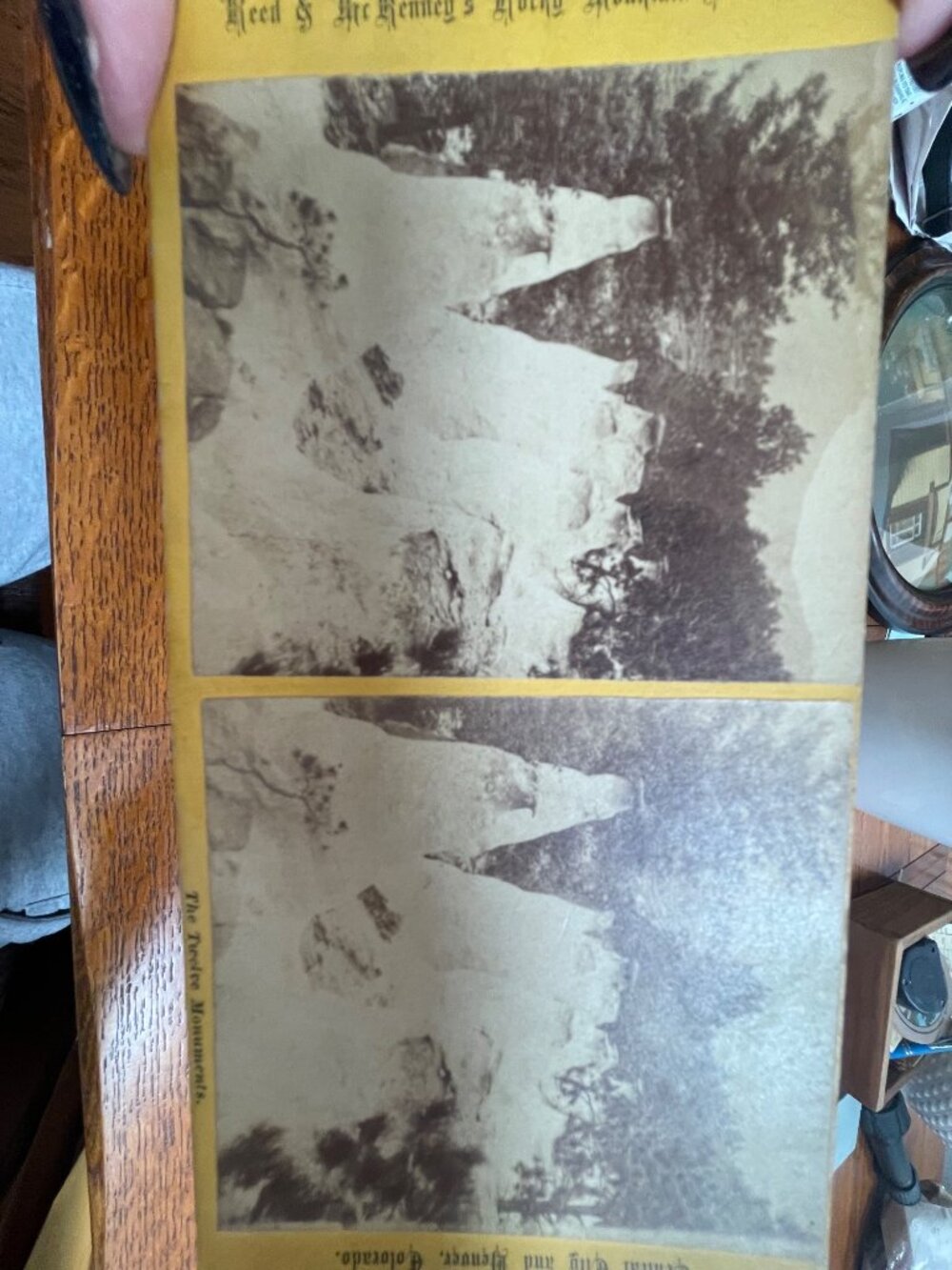 Antique Stereoview Cards Featuring Kilburn Brothers Garfield Monument & Colorado